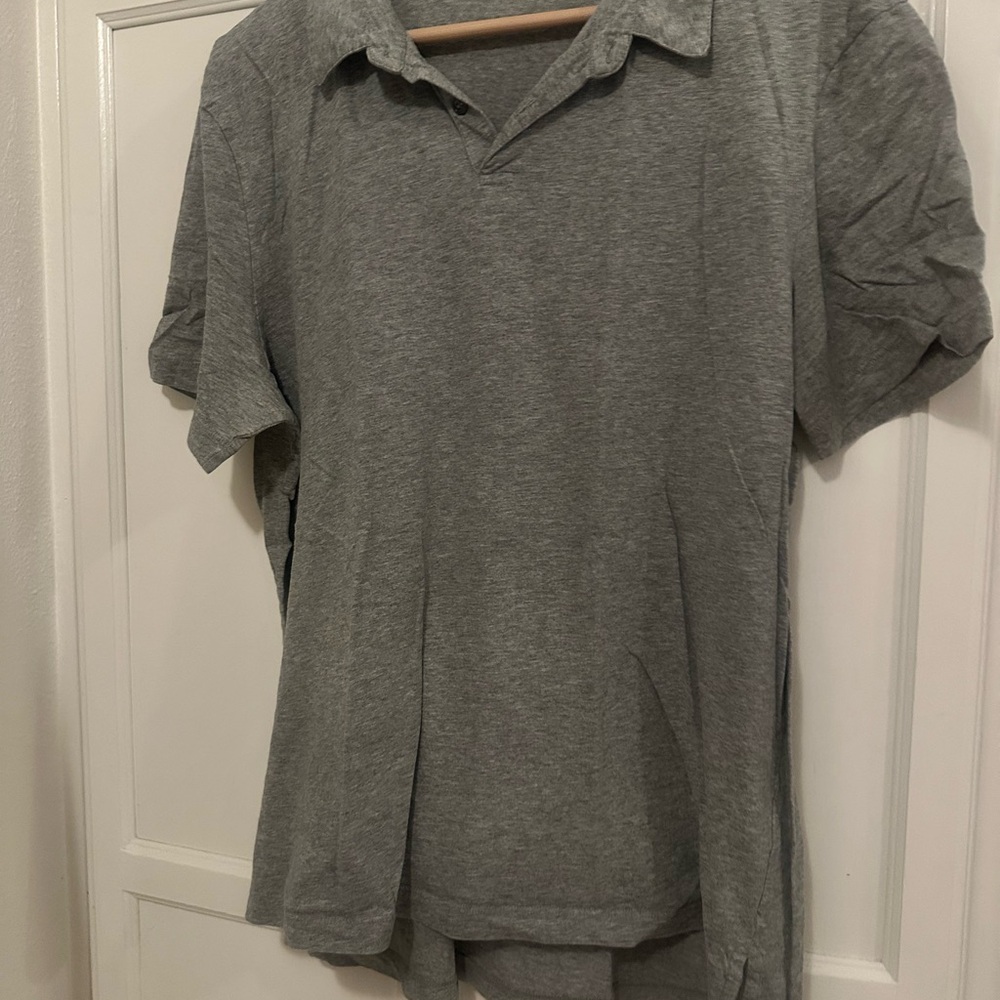 James Perse Charcoal Polo Shirt